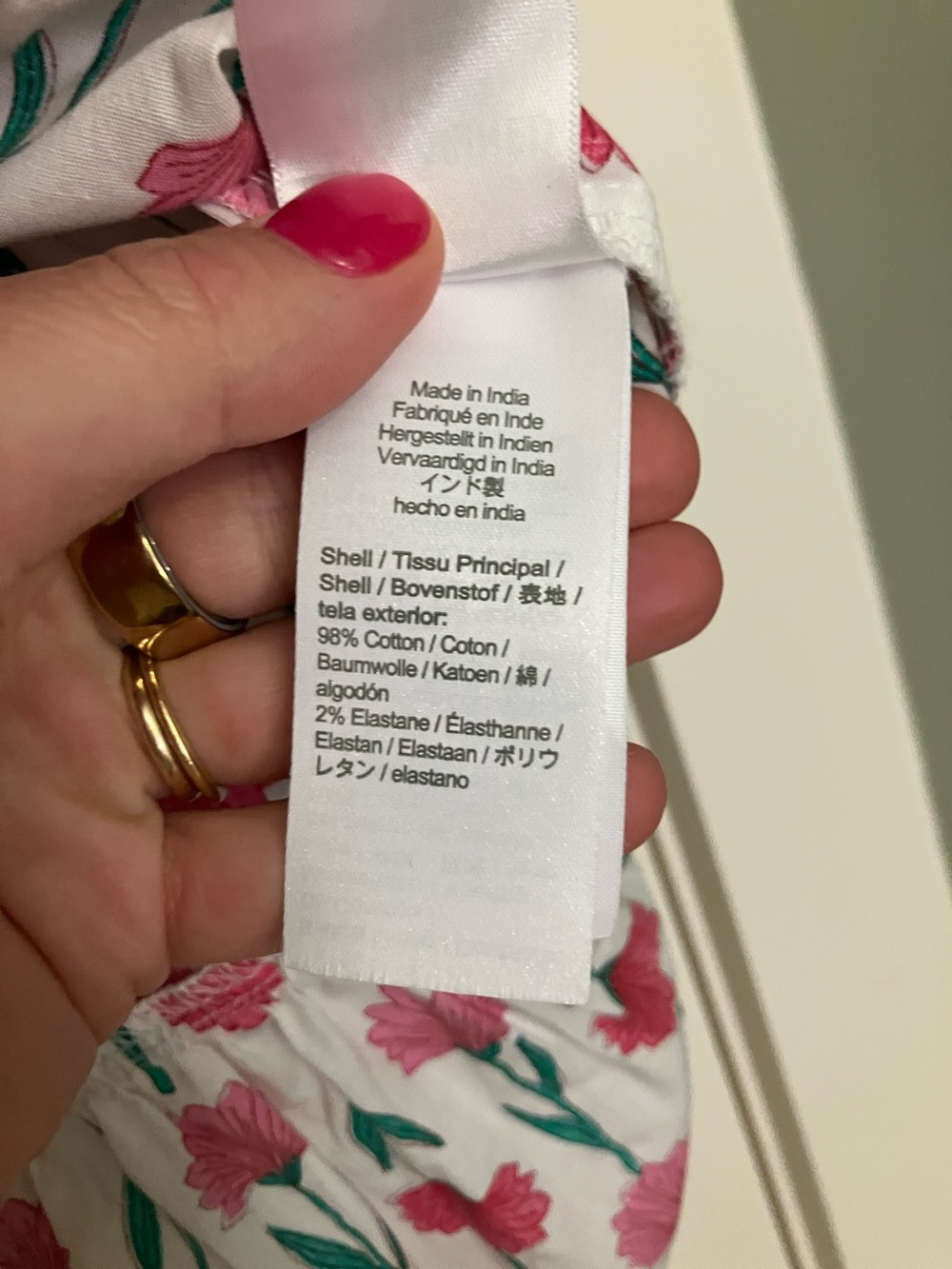 J. Crew White Midi Dress with Pink Floral Tulip Print - Picture 4 of 5